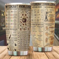 Witchcraft Knowledge Vintage Gift For Lover Day Travel Tumbler
