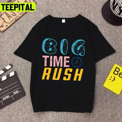 Work Motivation Poster Big Time Rush Btr Retro Rock Band Unisex T-Shirt