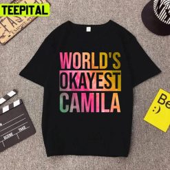 World’s Okayest Camila In Watercolor Camila Cabello Unisex T-Shirt