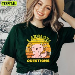 Yellow Vintage I Axolotl Questions Unisex T-Shirt
