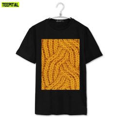 Yellow Wavy Pattern Unisex T-Shirt