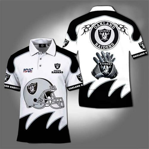 100th Nfl Oakland Raiders For Football Fan Polo 3d Polo Hoodie8045 All Over Print Shirt 3d T-shirt