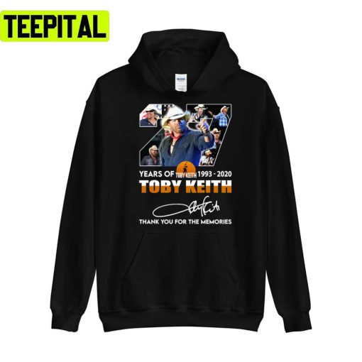 1993-2022 Thank You The Memories Toby Keith Unisex T-Shirt