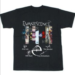 2021 Evanescence Signature Amy Lee Jen Majura Tim Mccord Wint Hunt Troy Mclawhorn Unisex T-Shirt