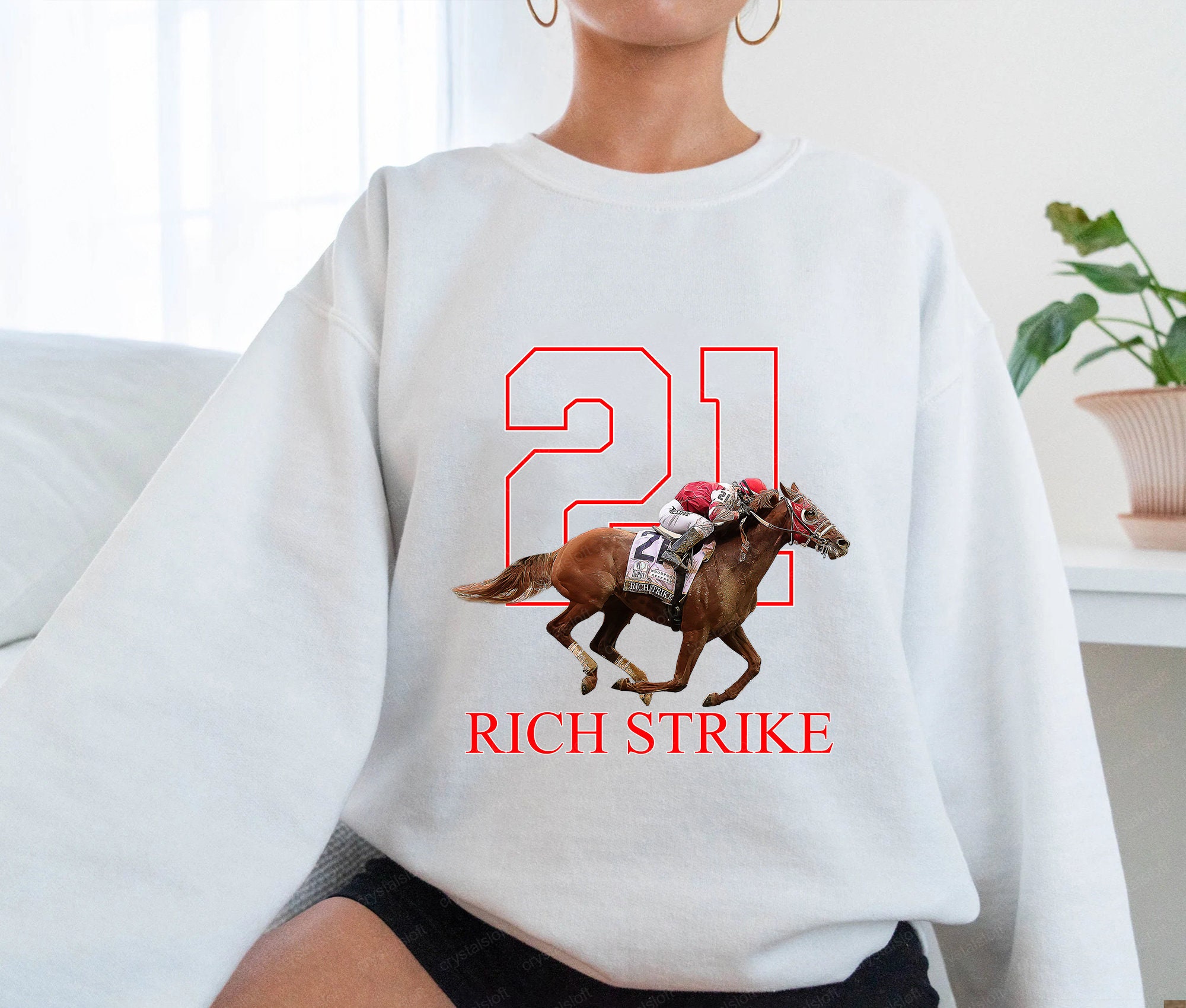 21 Rich Strike Kentucky Derby Rich Strike Horse Champion 2022 Unisex Sweatshirt