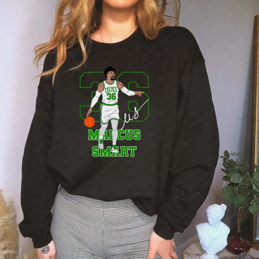 36 Marcus Smart Boston Celtics Basketball Signature Unisex Sweatshirt