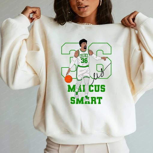 36 Marcus Smart Boston Celtics Basketball Signature Unisex Sweatshirt