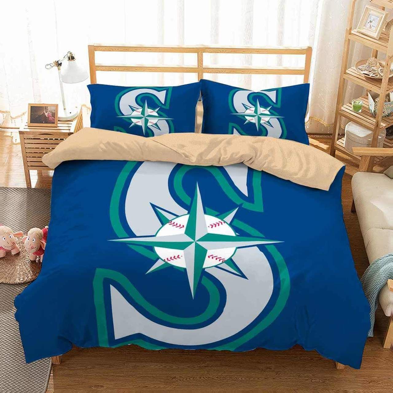3d Seattle Mariners Bedding Set