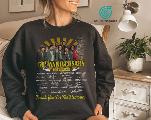 50th Anniversary 1972-2022 Mash Thank You For The Memories Unisex Sweatshirt