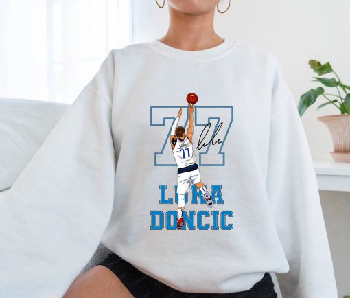 77 Luka Doncic Dunk Dallas Mavericks Basketball Unisex Sweatshirt