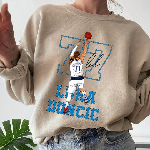 77 Luka Doncic Dunk Dallas Mavericks Basketball Unisex Sweatshirt