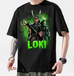 80’s Vintage Art Loki Laufeyson Marvel Avengers Unisex T-Shirt