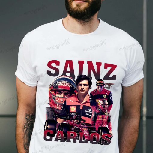 90s Carlos Sainz F1 2022 Ferrari Racing Sports Unisex T-Shirt