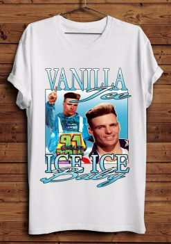 90s Vanilla Ice Baby Hip Hop White Unisex T-Shirt