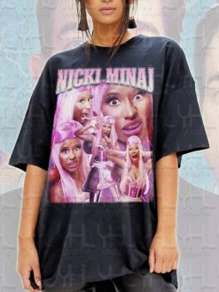 90’s Vintage Art Nicki Minaj Barbie Hip Hop Rap Unisex T-Shirt