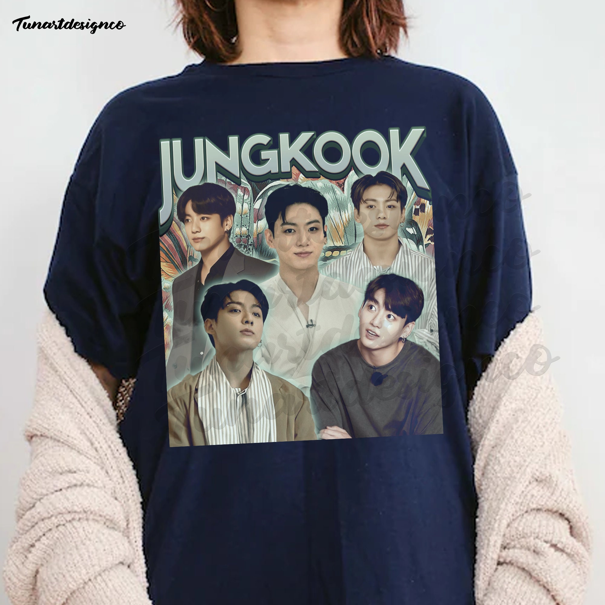 90's Vintage Jung Kook Bts Korean Music Pop Fan Unisex T-Shirt