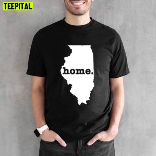 Home TShirt Shark Tank Illinois State Map Unisex T-Shirt