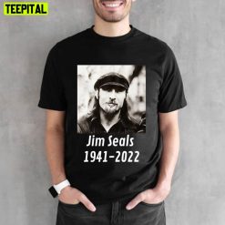 RIP Jim Seals 1941 2022 Vintage Art Unisex T Shirt 1 black shirt thumb