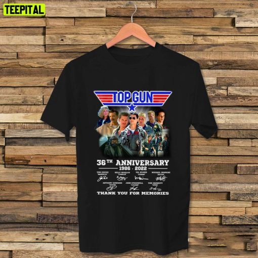 Top Gun 36th Anniversary 1986 2022 Thank You For The Memories Unisex T-Shirt