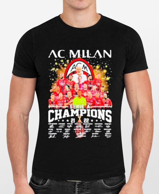 Ac Milan Champions Serie A 2022 Unisex T-Shirt