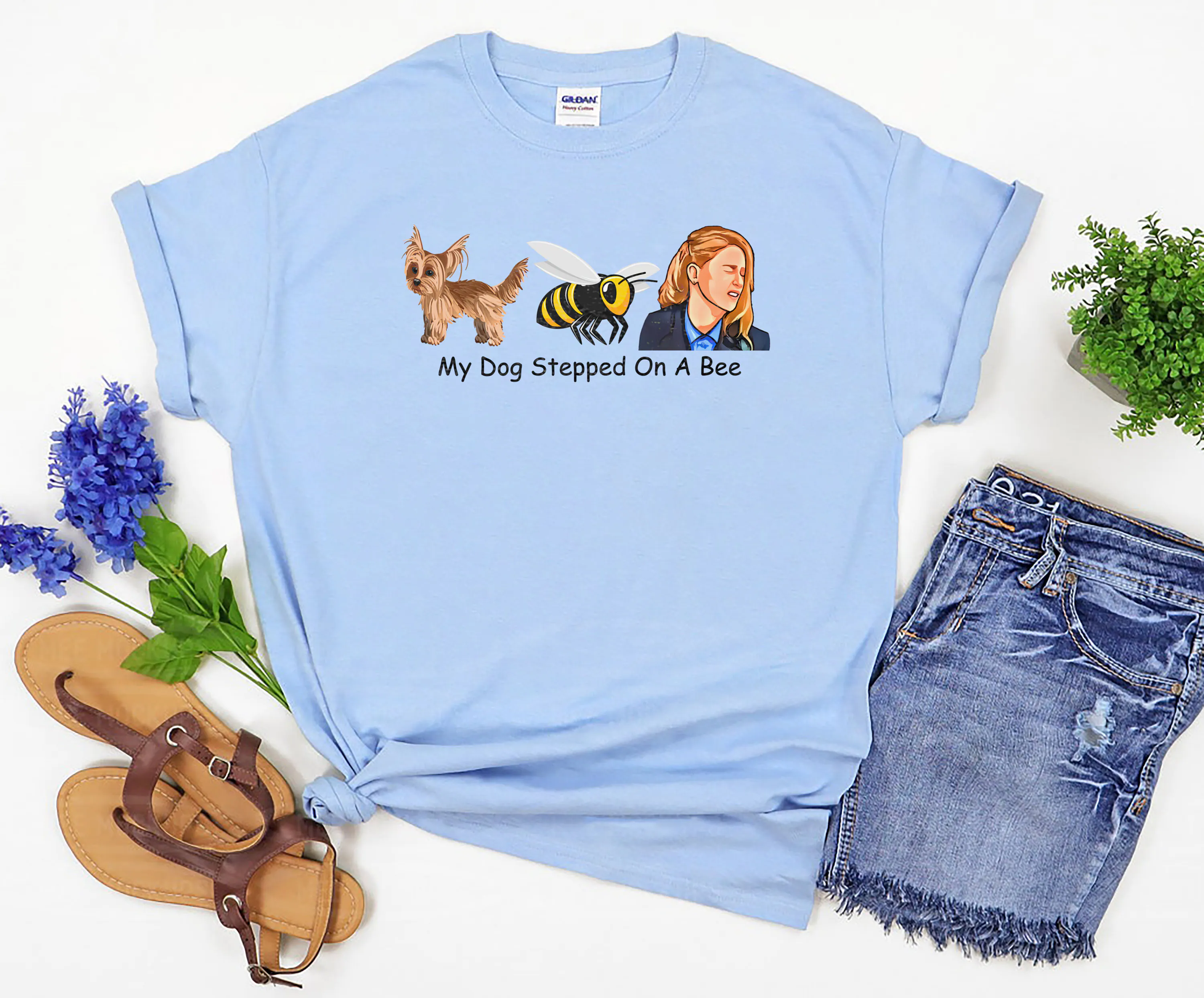 My dog stepped on a bee! - Celebrity Quote - T-Shirt