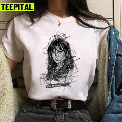 Ana De Armas Abstract Sketch Art Ana De Armas Unisex T-Shirt