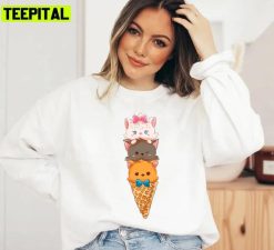 Aristocats Ice Cream Design Unisex Sweatshirt