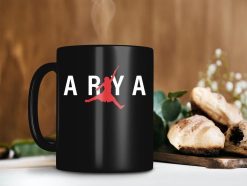 Arya Stark Jumpman Game Of Thrones Mug Game Of Thrones Movie Lover Mug Arya Stark Premium Sublime Ceramic Coffee Mug Black