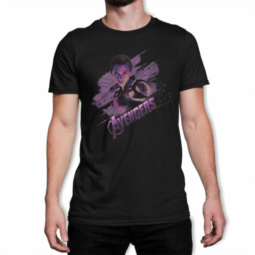 Avengers Endgame Black Widow Mens Black T-Shirt