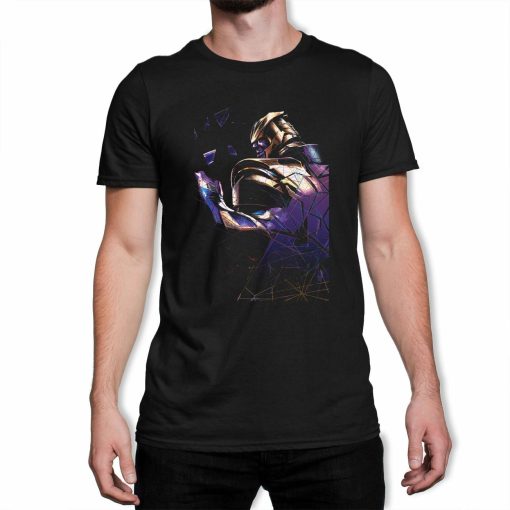 Avengers Endgame Thanos Shatter Mens Black T-Shirt