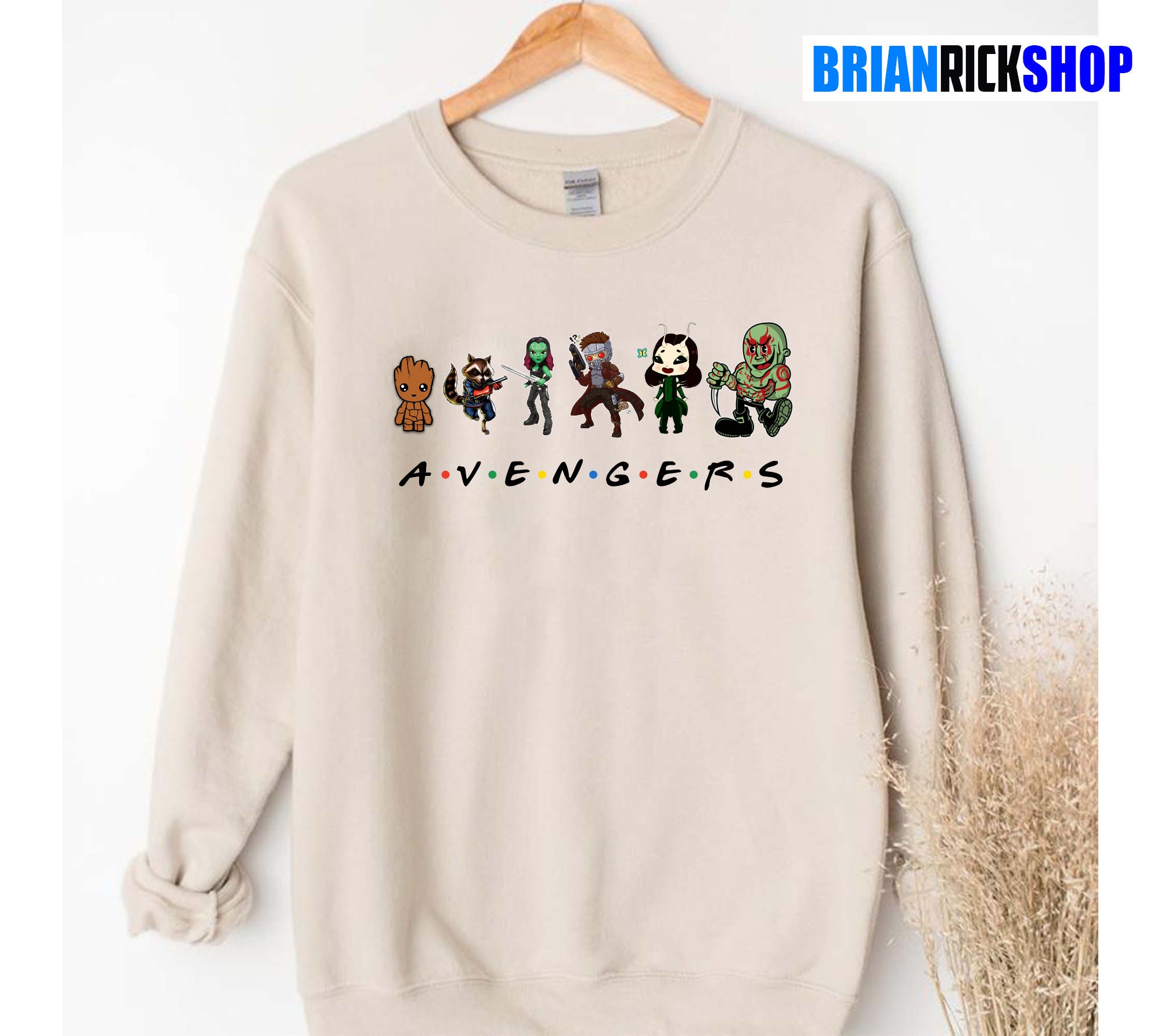 Avengers sales sweatshirt friends