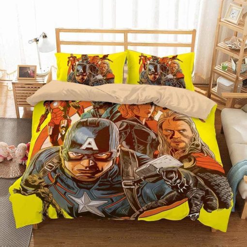 Avengers Super Heroes Painting Bedding Set