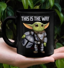 Baby Yoda This Is The Way Premium Sublime Ceramic Coffee Mug Black