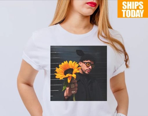 Bad Bunny Sunflower Vintage Art Unisex T-Shirt