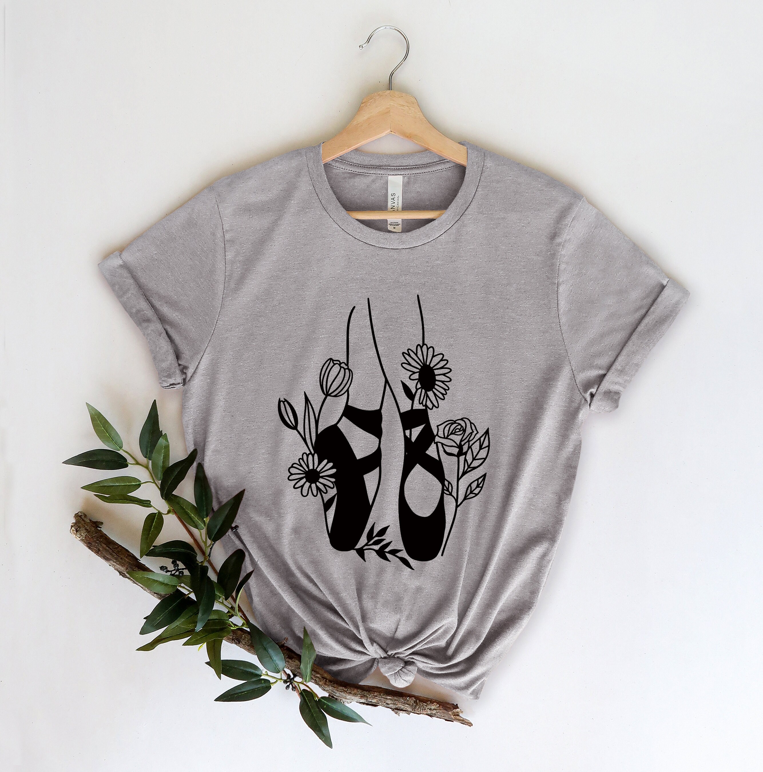 Ballet Shoes Flower Unisex T-Shirt