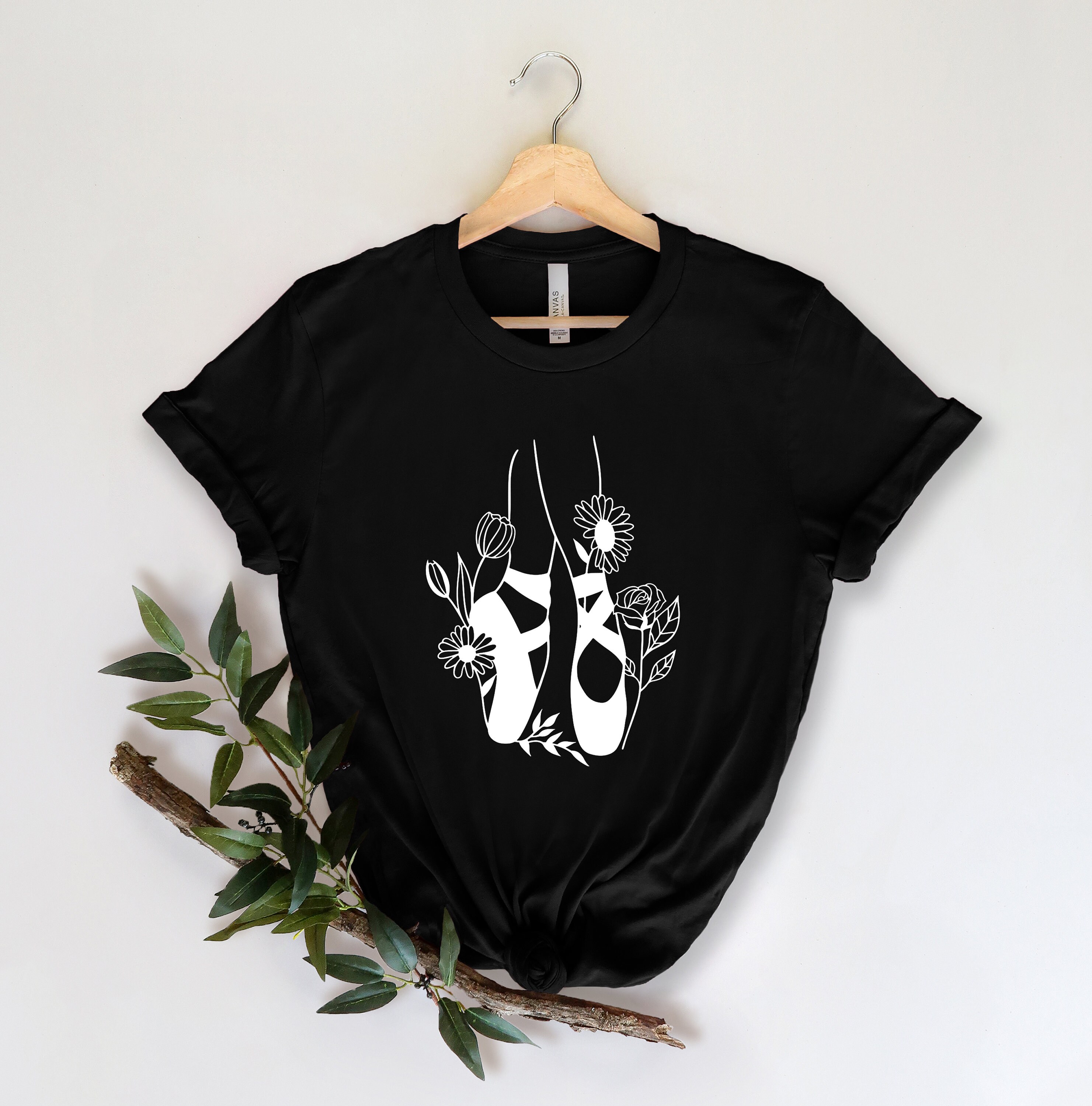 Ballet Shoes Flower Unisex T-Shirt