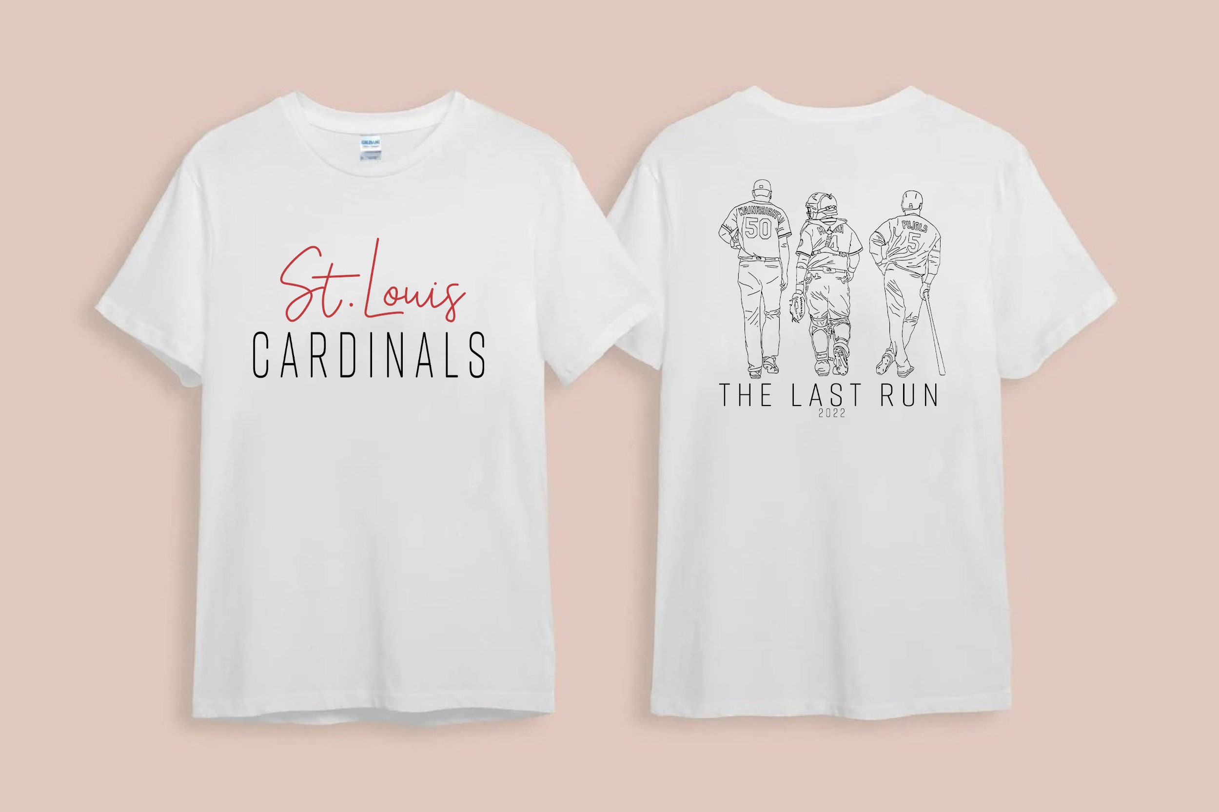 STL Cardinals Shirt Bleached Shirt Cardinals Baseball 