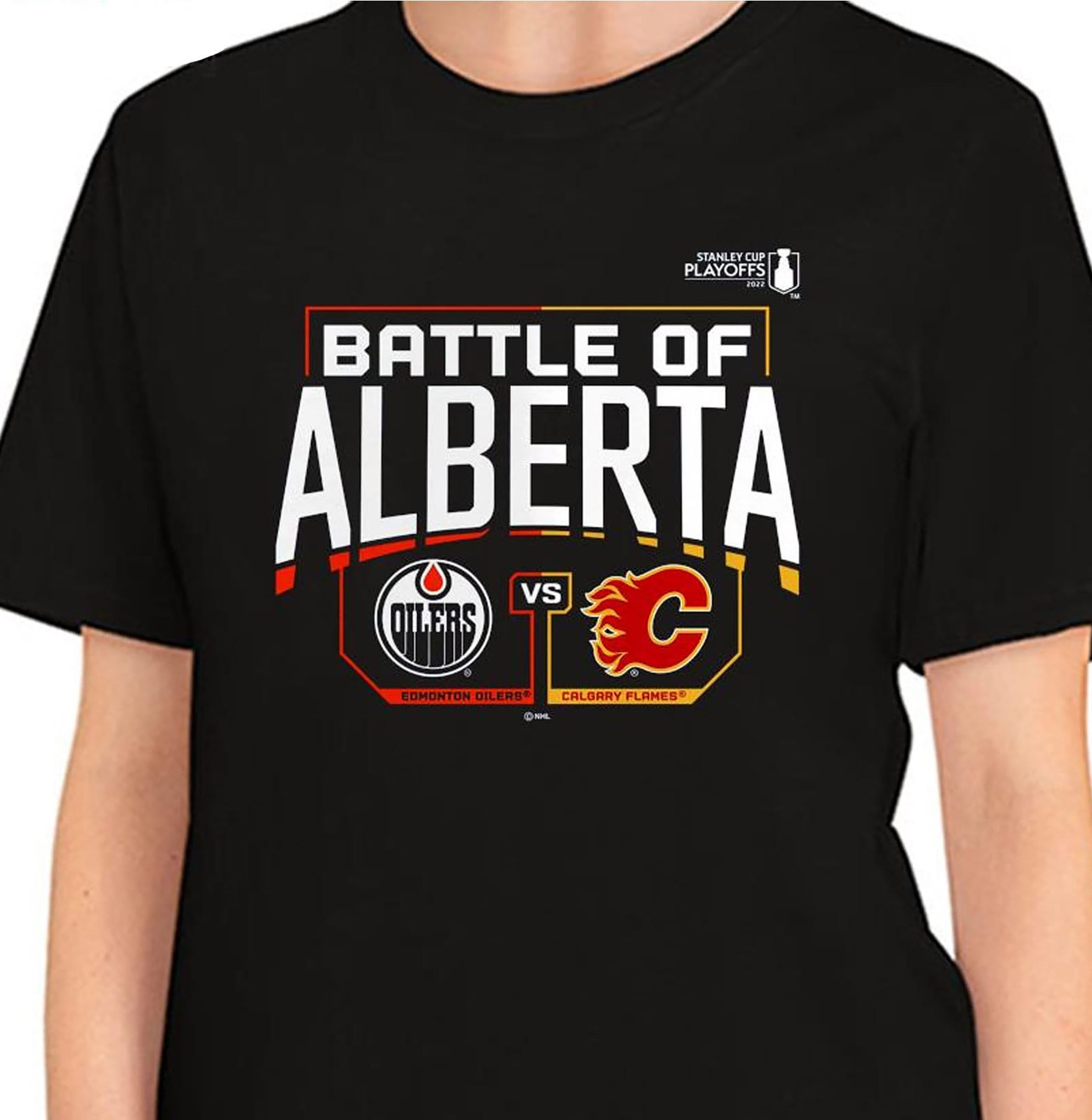 Battle Of Alberta Flames Vs Oilers Unisex T-Shirt