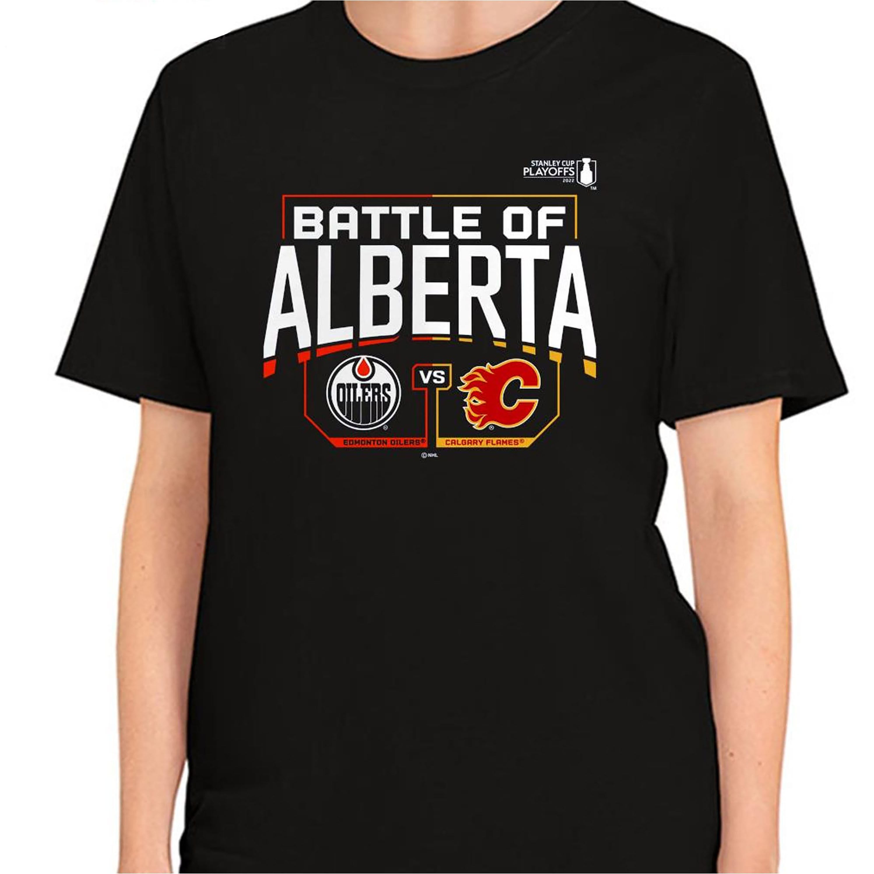 Battle Of Alberta Flames Vs Oilers Unisex T-Shirt