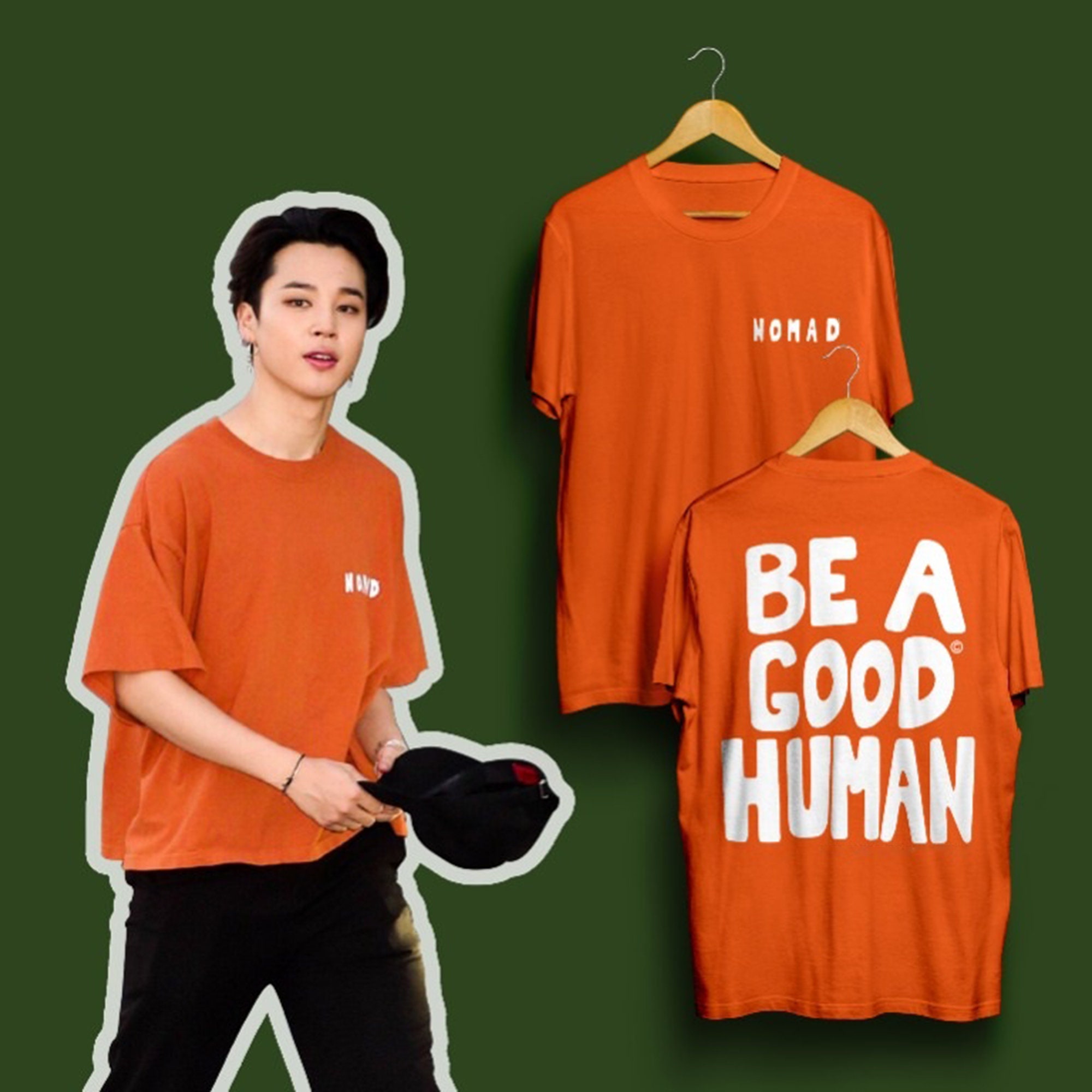Be A Good Human Double Sided Jimin Bts Unisex T-Shirt