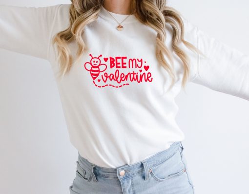 Be My Valentine Cute Bee Unisex Sweatshirt