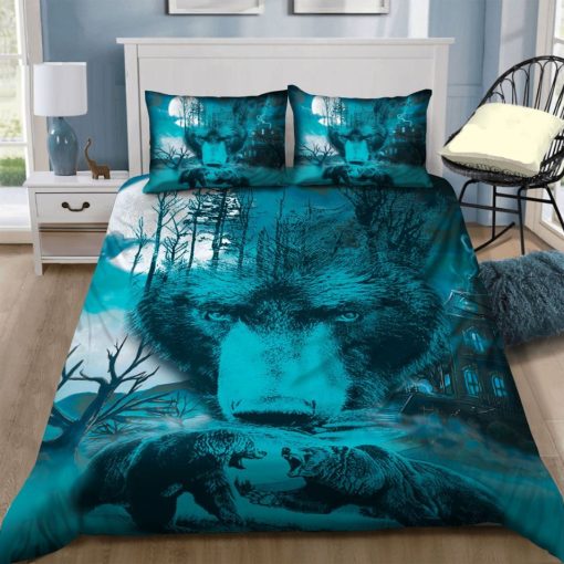 Bear Illustration Cotton Bedding Sets