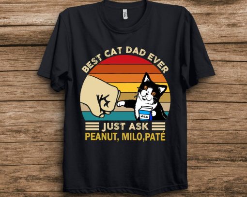 Best Cat Dad Ever Fathers Day Shirt