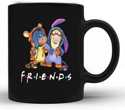 Best Friends Tigger And Eeyore Winnie The Pooh Premium Sublime Ceramic Coffee Mug Black