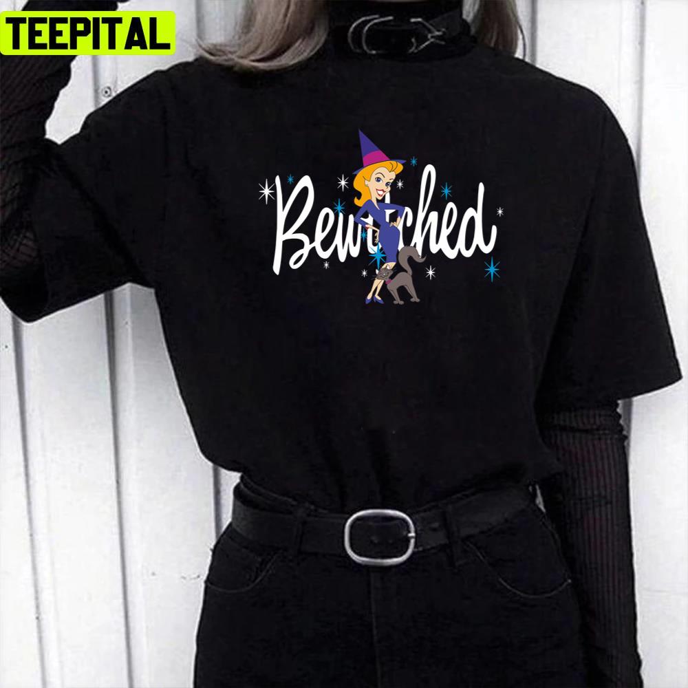 Bewitched’s Samantha And Her Kitty Fitted Unisex T-Shirt