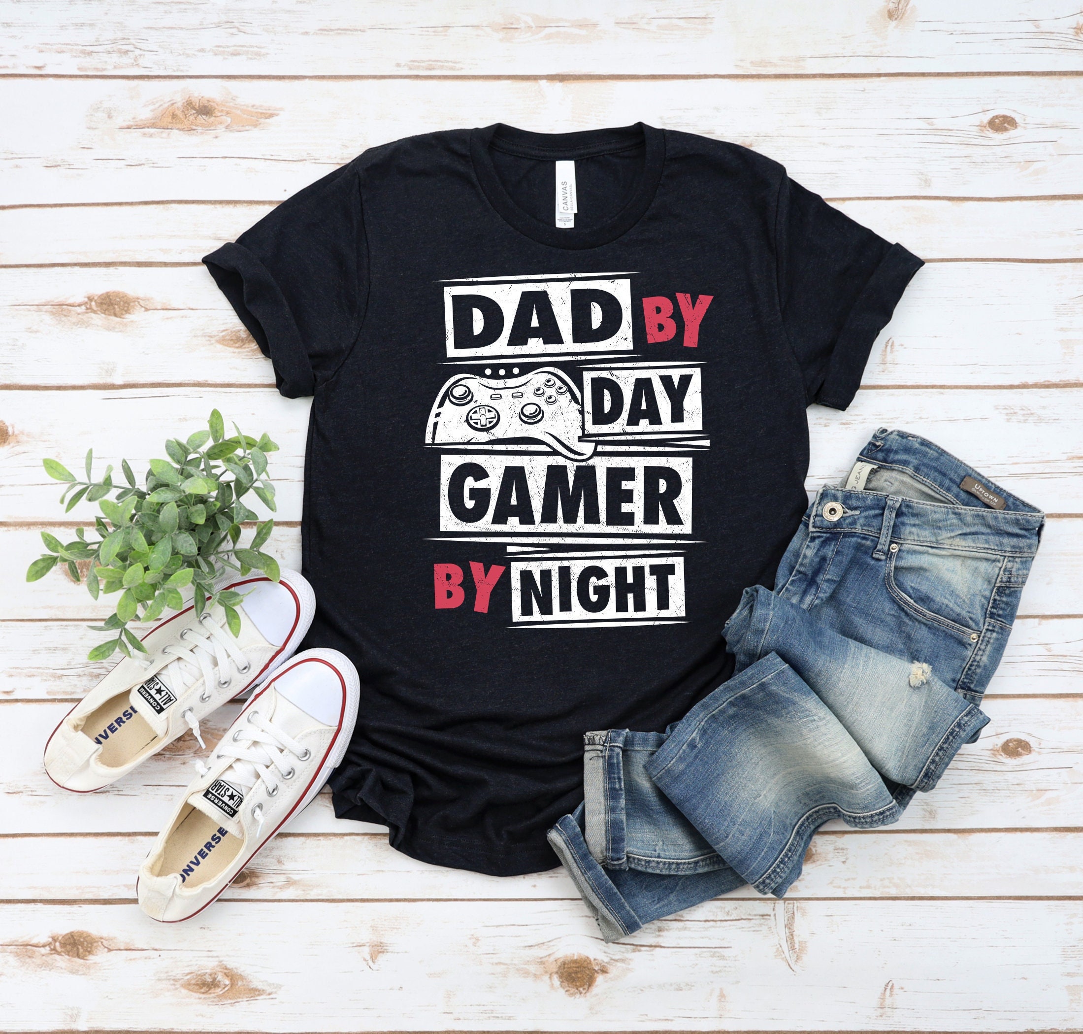 Black Art Dad By Day Gamer By Father’s Day Unisex T-Shirt
