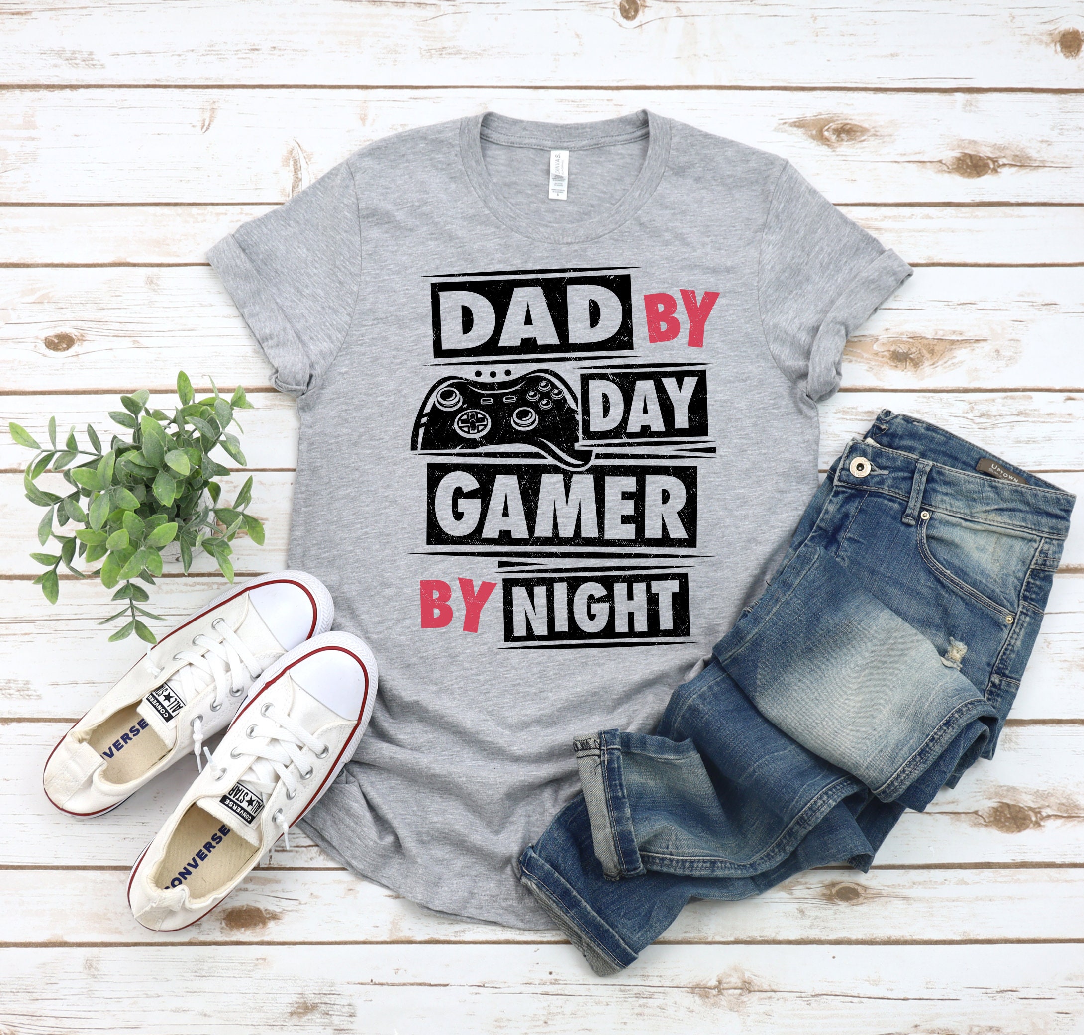Black Art Dad By Day Gamer By Father’s Day Unisex T-Shirt