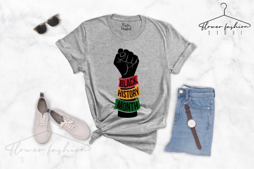 Black History Month Fist Black Lives Matter Pride Unisex T-Shirt