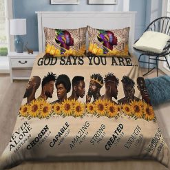 Black Man God Says You Are Cotton Bedding Sets