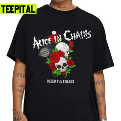 Bleed The Freaks Alice In Chains Retro Rock Band Unisex T-Shirt